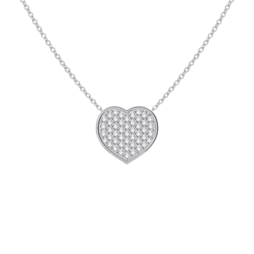 8 MM Pave Heart W