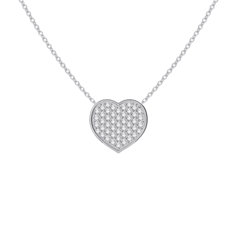 8 MM Pave Heart W