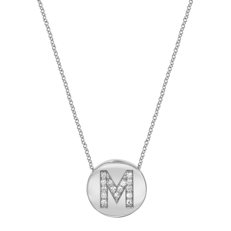 InitialCoinNecklace white