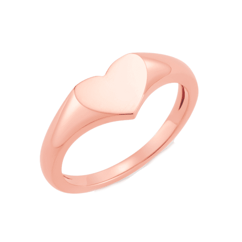 heart signet ring r