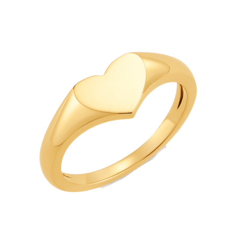 heart signet ring y